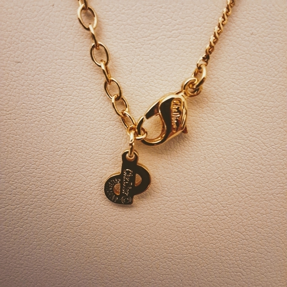 💥 Dior Vintage Gold-Tone Pendant Necklace – Timeless Luxury - Pristine - Picture 7 of 10